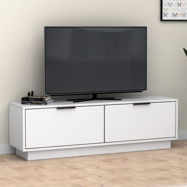 Έπιπλο τηλεόρασης Lisa Megapap χρώμα λευκό 140x35x43cm. GP028-0103,1